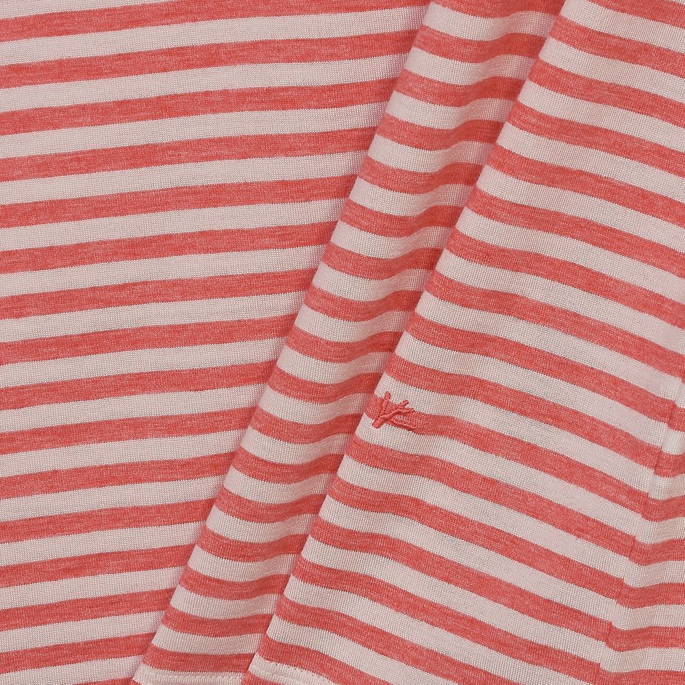 Isaia Pink And White Striped T Shirt The Rake