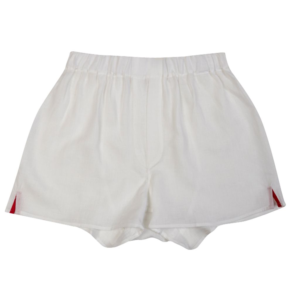 Download Udeshi White Linen Boxer Shorts | The Rake