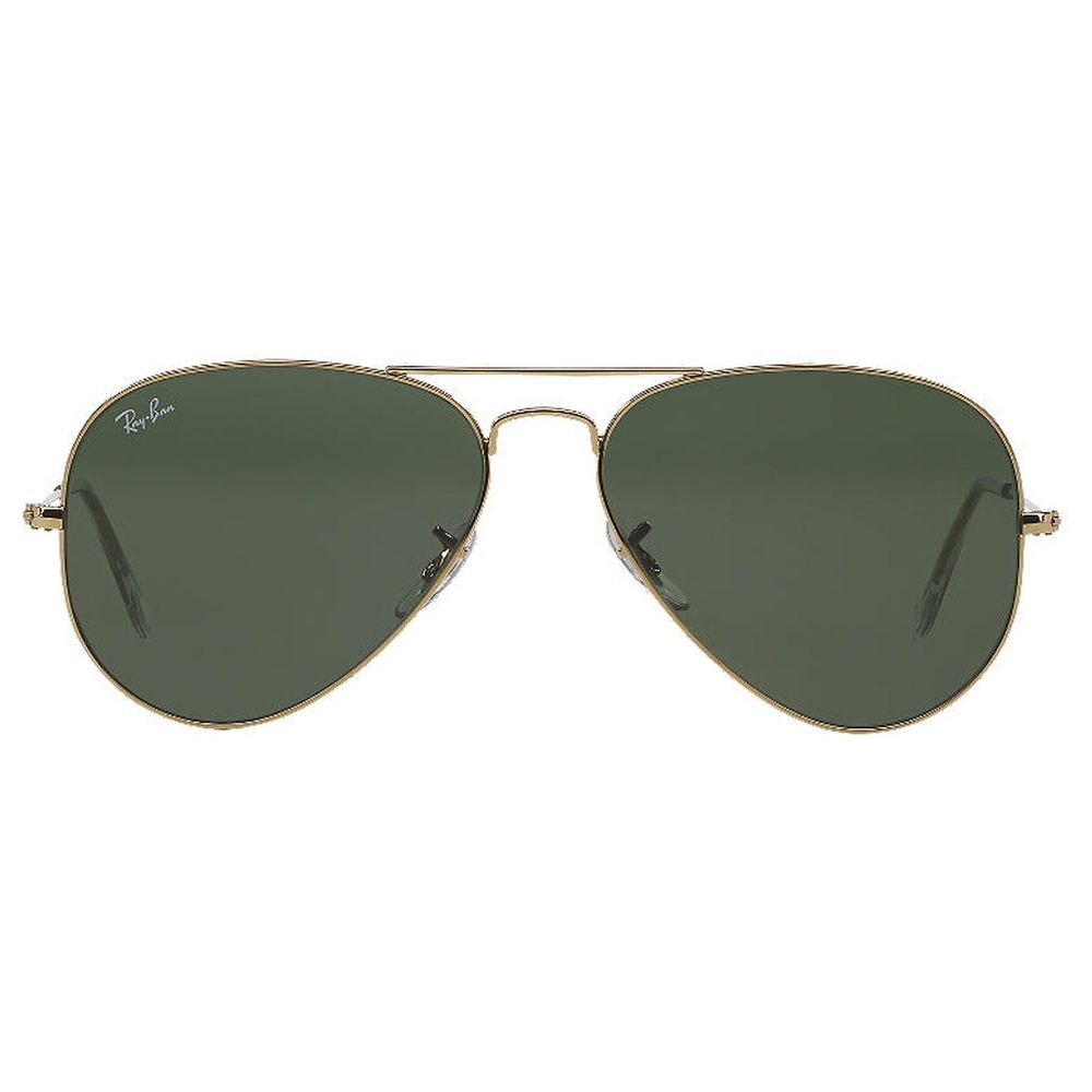 Ray Ban Aviator Classic Rb3025 L05 Gold With Green Lenses Sunglasses The Rake