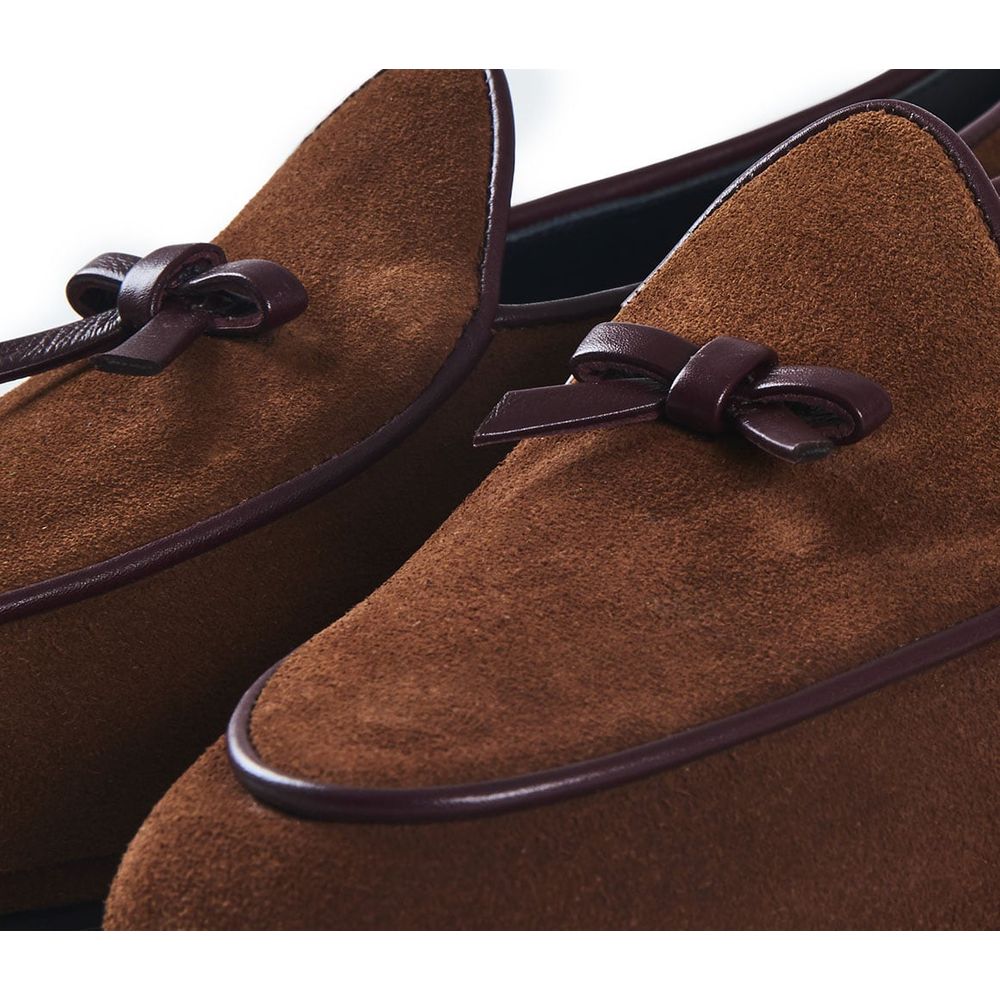 tobacco suede loafers