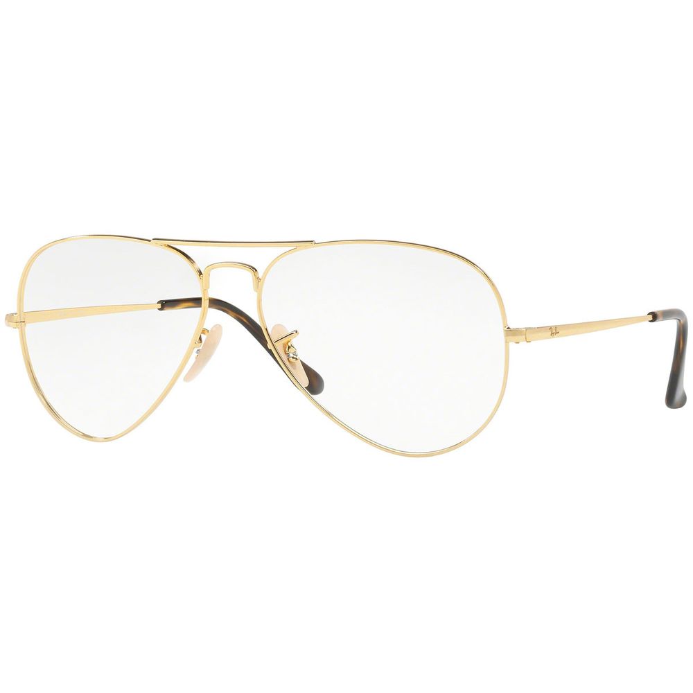 ray ban clear glasses gold