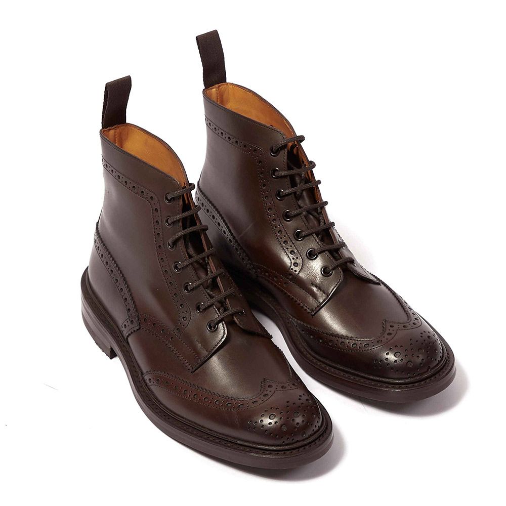 Stow Espresso Burnished Leather Boots 