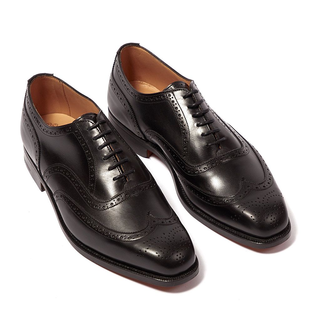 Tricker's Piccadilly Black Calf Leather 