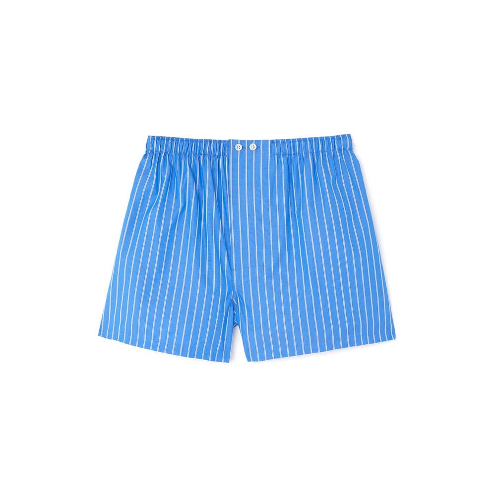 Download Bonsoir of London Blue Pinstripe Two-Fold Boxer Shorts ...