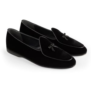 black belgian loafers